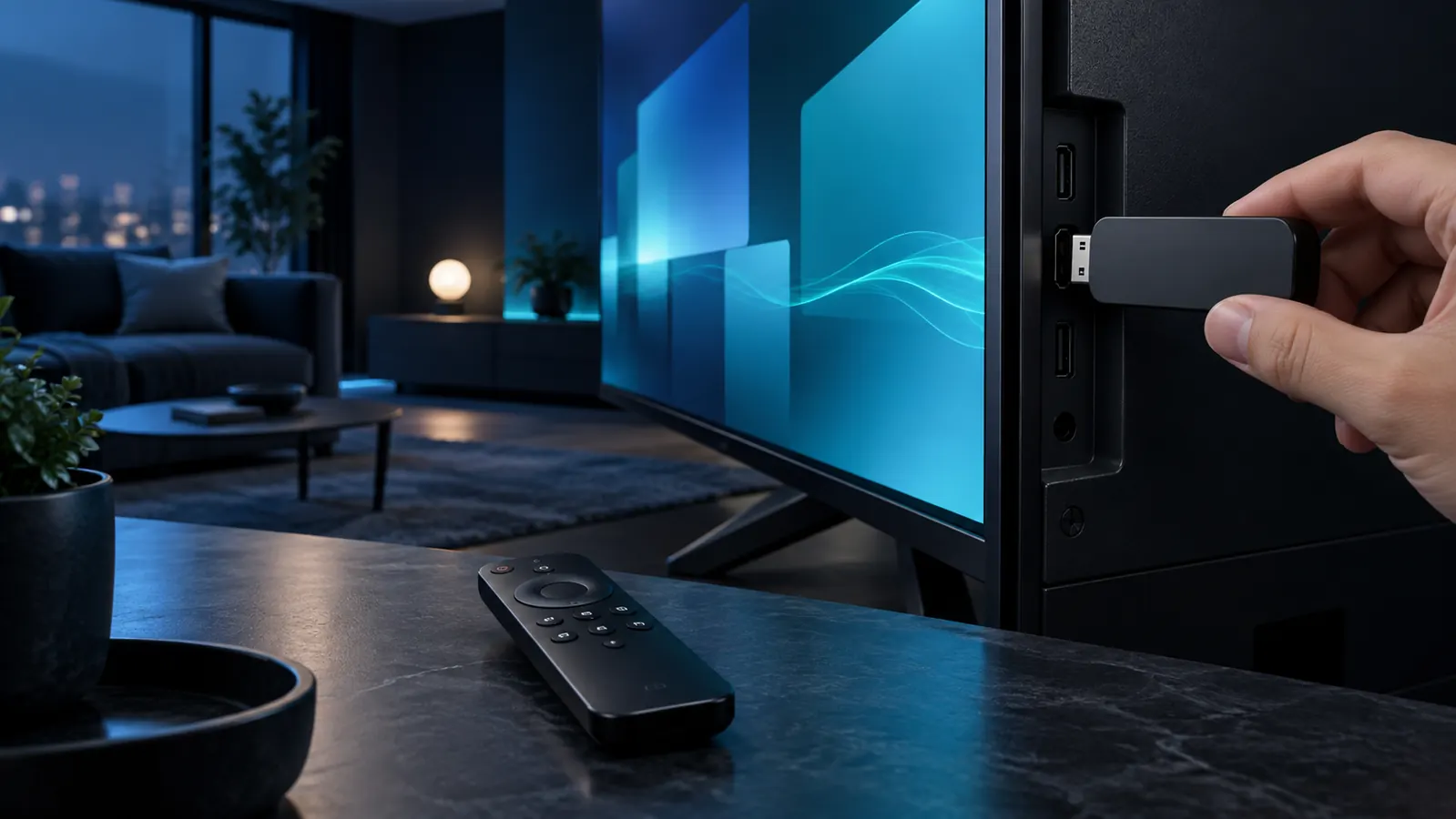 IPTV subscription for Firestick using a compact streaming device