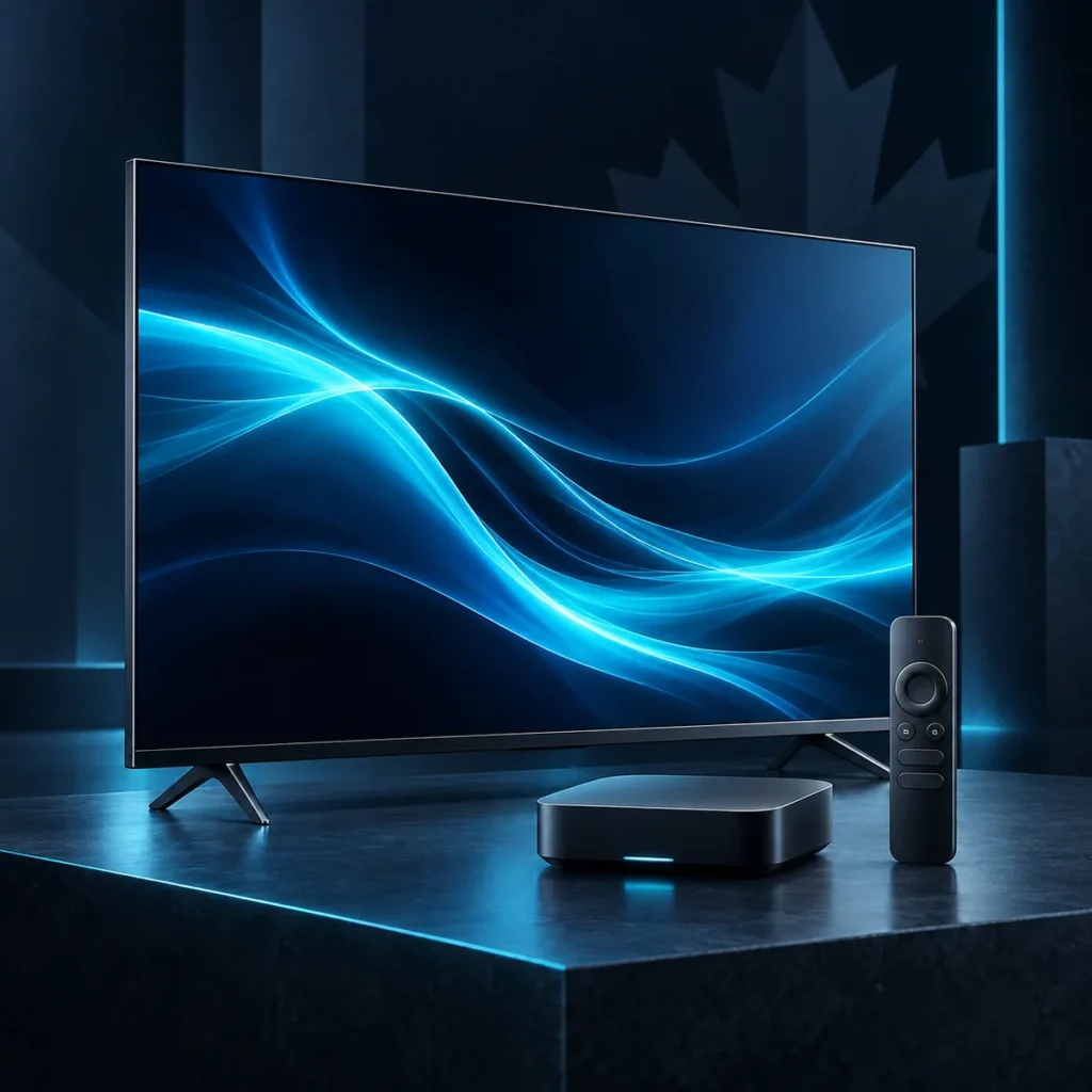 Standard IPTV subscription on a smart TV with streaming device